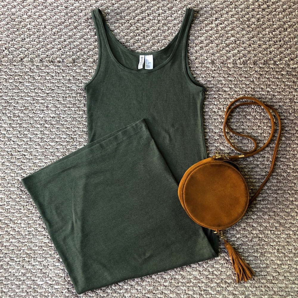 H&M GREEN DRESS